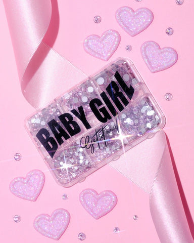 BABY GIRL LIGHT PINK RHINESTONES