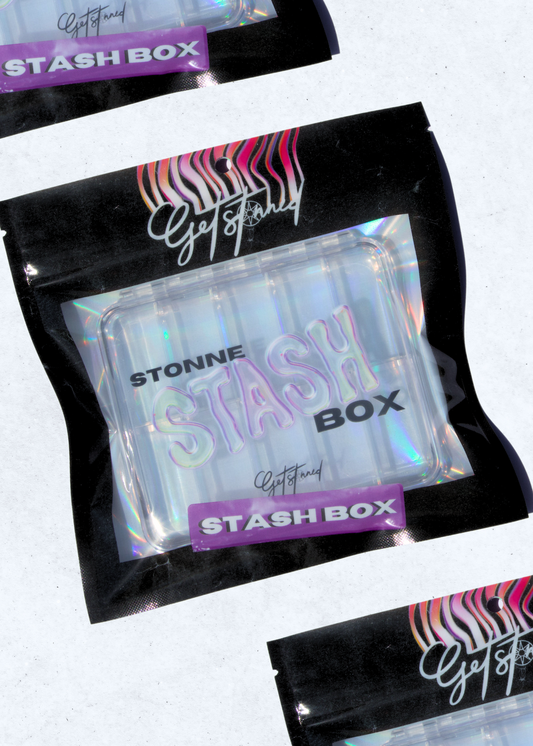 STASH BOX - ACRYLIC RHINESTONE 10 SET CASE