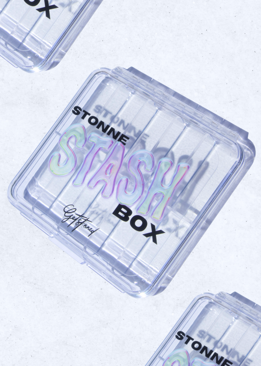 STASH BOX - ACRYLIC RHINESTONE 10 SET CASE