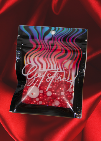 RED PEARLS MULTI SIZE