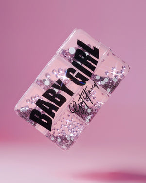 BABY GIRL LIGHT PINK RHINESTONES