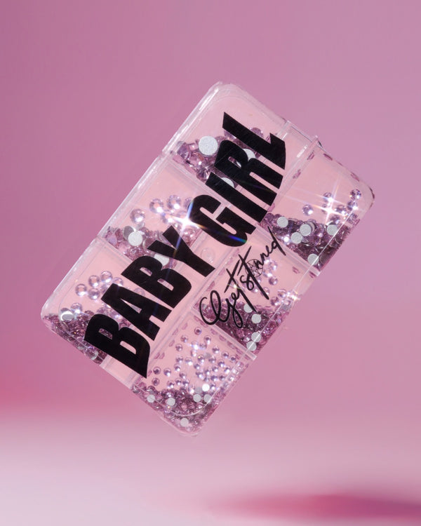 BABY GIRL LIGHT PINK RHINESTONES