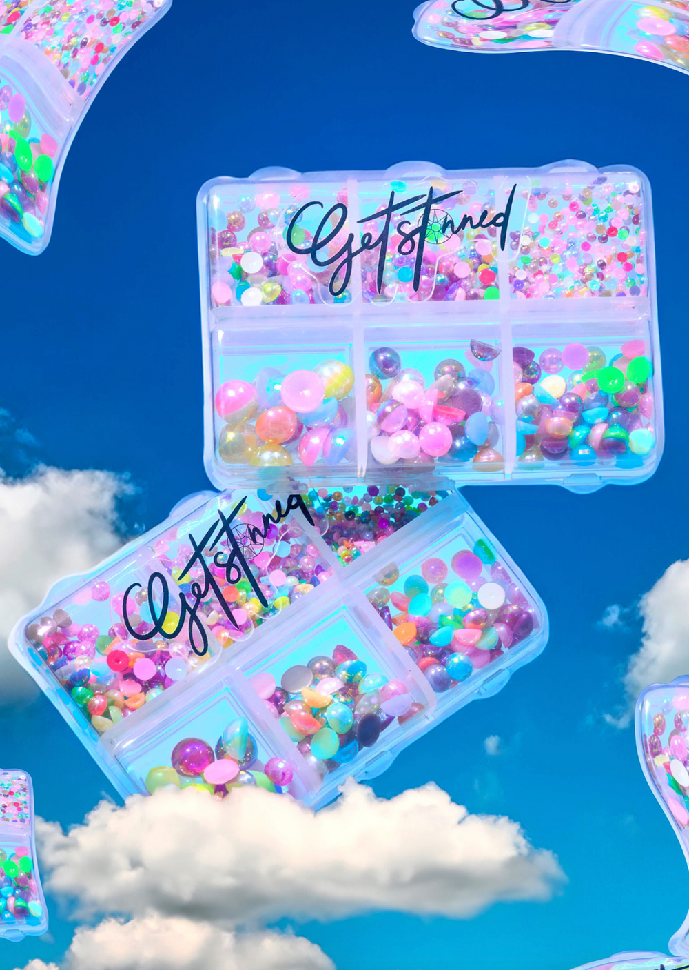 Y2K COLORFUL HOLOGRAPHIC RAINBOW PEARLS