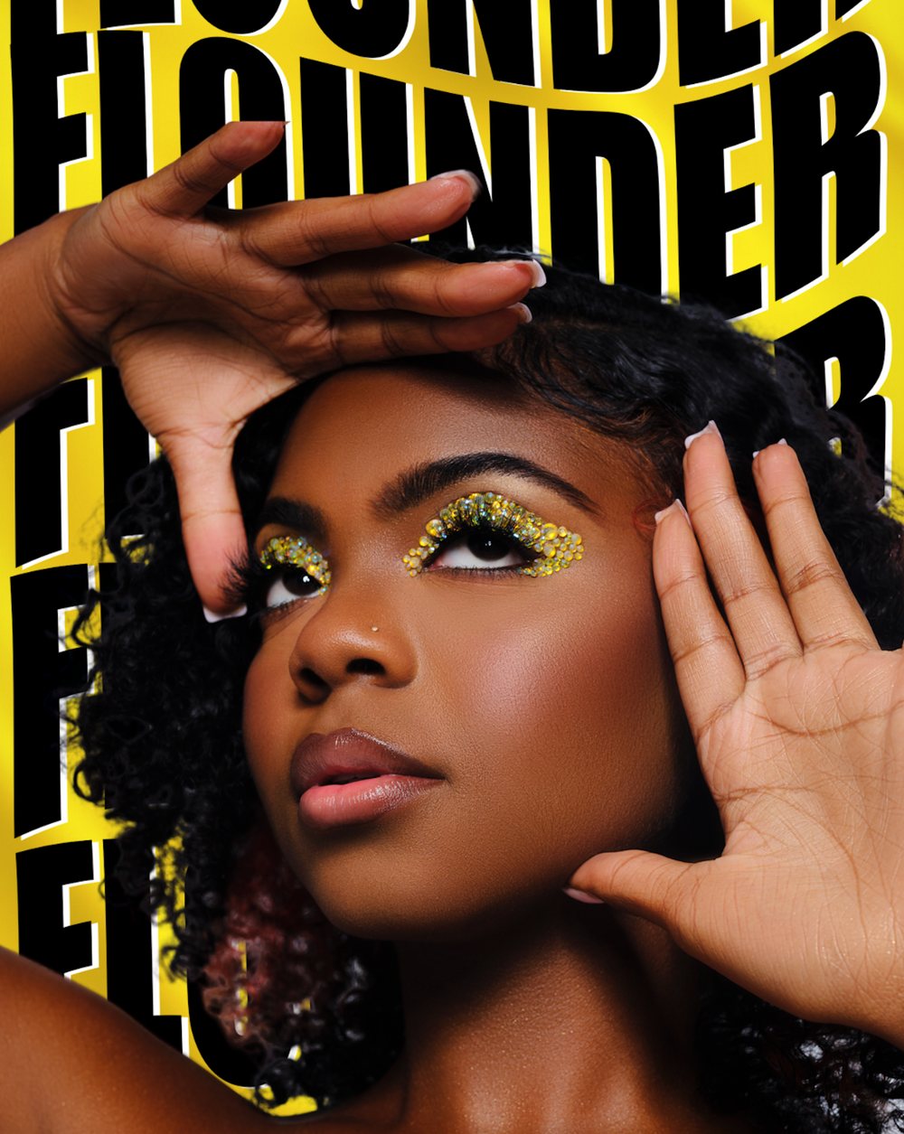 FLOUNDER YELLOW BLUE RHINESTONE VARIETY SIZE PACK