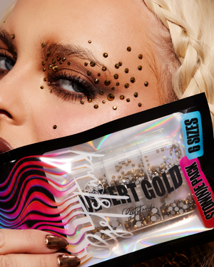 DESERT GOLD MIRRORED RHINESTONES