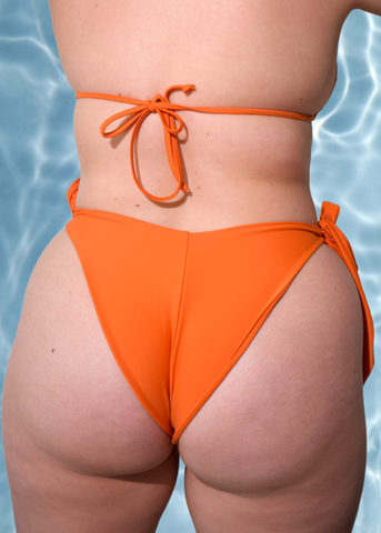 orange rhinestone bikini, rhinestone bikini, rave outfit coachella outfit festival fashion , high waisted swimsuit , 
